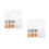 2Boîtes Cache-Boucles D'oreille Simples Alliage Plastique Couleur Mix 4