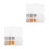 2Boîtes Cache-Boucles D'oreille Simples Alliage Plastique Couleur Mix 5