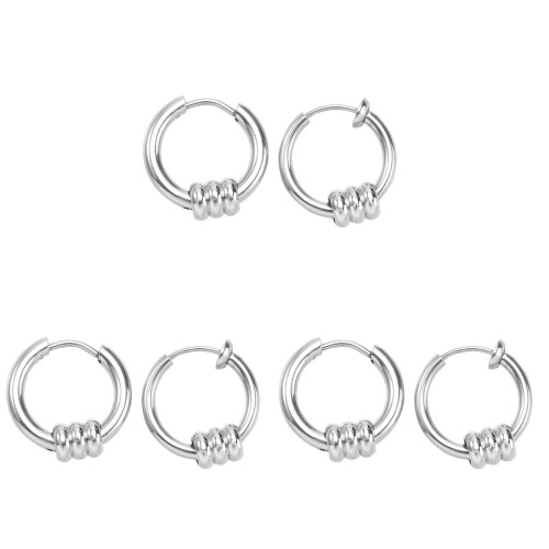 6Pièces Accessoires Argent Style Urbain Moderne 2