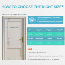 Auxmir Magnetic Fly Screen Door 90x200cm 4cm Wider Full Frame Heavy Du