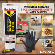 Plaster Wood Instant Wall Filler 330g 3 Filling Tool Sandpaper – Re