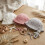 Sun Protection Hat Bear Ear Basin Hat with Straps-Pink 11