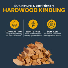 Ecoblaze Kiln Dried Kindling Wood 10kg Easy to Light Smokeless Fire S