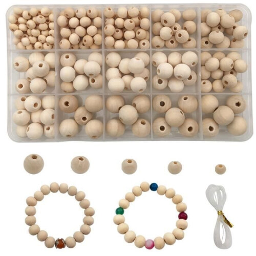 Αξεσουάρ DIY - TATATOYIA - 220 τεμάχια - 6 έως 14 χιλ. - Καφέ