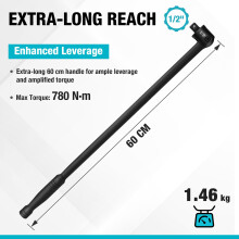 DURATECH 12 Heavy Duty Breaker Bar 600mm Breaker Bar Knuckle Breaker F