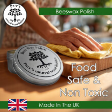 Beeswax Polish for wood furniture clear finish 100 Organic 250ml co