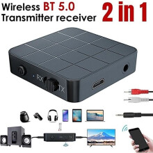 Πομπός/Δέκτης Bluetooth 5.0 - Φορητός ασύρματος προσαρμογέας ήχου/βίντεο, 20M 3.5mm RCA