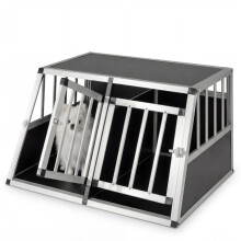 Dog Cage for Puppy Small Breeds Pet Kennel Car Carrier Lockable Travel Dog Crate