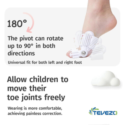Kids Bunion Corrector Adjustable Silicone Toe Straightener Splint for Toe Alignment and Foot Support 1
