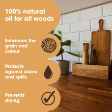 Pure Tung Oil by Furniture Clinic 500ml Nourishes Protects and Enhan