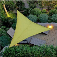 Triangular Shade Sail, Sun Shade | Waterproof Material - Machine Washable | for Garden and Patio 4*4*4M Army