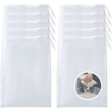 10 Pieces Nylon Vegetable Milk Bags, Food Filter Bags, Reusable Fruit Juice Filters, Cheesecloth with Drawstring