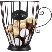 Vintage Coffee Capsule Organizer Basket for Pods, Original Design Cup Holder for Hotel and Home PZCC