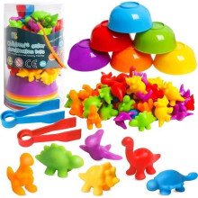Montessori Games for Ages 2-5, Counting and Sorting Toy, Fine Motor Skills Sorting Game, Educational Toy for Children, Color Classification