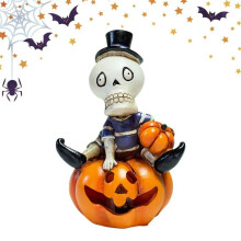 LED pumpkin lights, LED skull pumpkin statue lantern, Halloween pumpkin lantern, LED night light