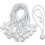Pack of 50 KAKOO long loop bungee cords - White - 15cm 1