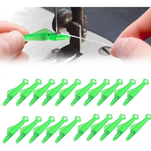 Pack of 20 improved automatic needle threaders for fish mouth sewing machines, improved automatic needle threader