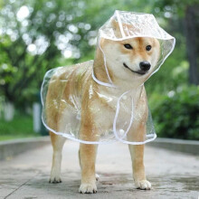 Waterproof pet coat, portable and breathable dog raincoat, lightweight rain poncho