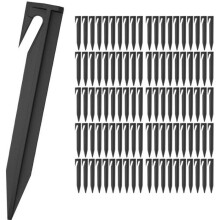 Plastic stakes - Phonillico - Pack of 100 - 8.4 cm - Cable fixing - Gardening and camping