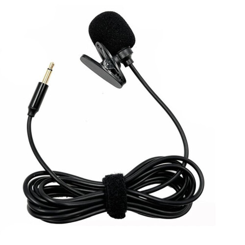 Lavalier Microphone Mic Stereo Audio  Wired Mic 3.5mm Plug for Loudspeaker Interpreter