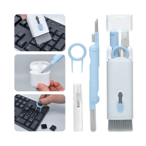 7-in-1 Laptop Keyboard Cleaning Kit - Multifunctional Cleaning Kit with Keycap Puller