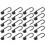 Joubert tensioner hooks, pack of 20, black 1