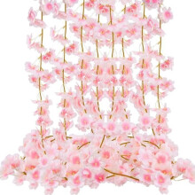 Artificial Flower Garlands - YOLISTAR - 4 Pieces - 180 cm - Pink - Long-Lasting Decoration