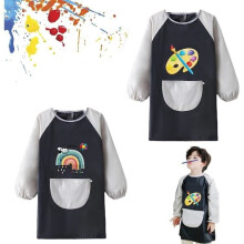 Children's Painting Apron - 2 Pieces - Waterproof - Long Sleeves - Ages 6-12