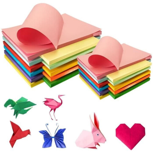 Χαρτί Origami - Απροσδιόριστο - A4 A5 - 200 Φύλλα - 10 Χρώματα - Υψηλής Ποιότητας