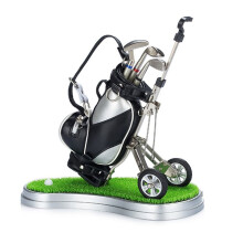 Pen Holder Desk Accessories, Gifts for Men Golfers for Men Office Supplies Decor with Pen