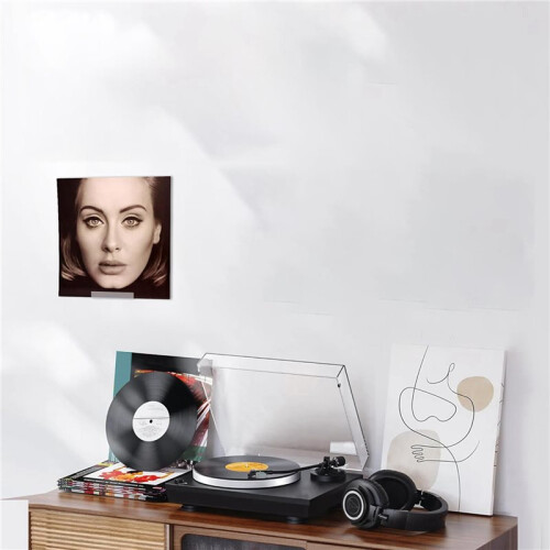 24 Peças de Prateleira para Discos de Vinil, Suporte de Parede de 4 Polegadas, Acrílico Transparente, Suporte para Discos, Prateleiras Flutuantes, 2