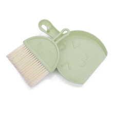 Dustpan and Brush Set, Small Broom and Dustpan Cleaning Set Portable Table Top Brush Set(Green)