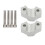 For  XSR900 2016-2024 Motorcycle Accessories Handlebar Riser Drag Handle Bar Clamp Extend Adapter Silver 1