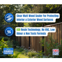 Wood Sealer I 5 litres I Clear Waterproof Wood Treatment for Decking F