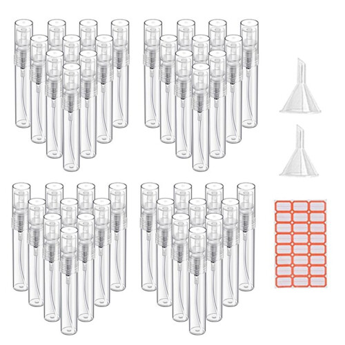 120Pcs 5ML Spray Bottle Small Cosmetic Packing Atomizer Perfume Bottles Atomizing Spray Liquid Container for Travel