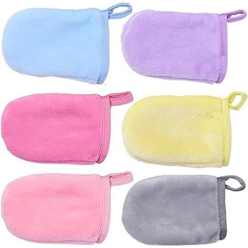Shower gloves - Microfiber - 6 colors - Size 9x13 cm - Super soft