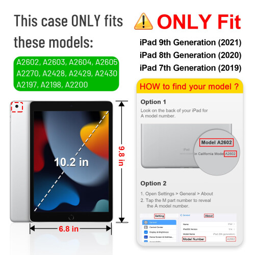 FINTIE Kid-Friendly Case for iPad 9th / 8th / 7th Generation 10.2 Inch 1