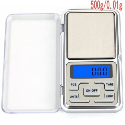Precision Kitchen Scale, Electronic Kitchen Scale, Pocket Scale with LCD Screen, 500g / 0.01g Mini Scale