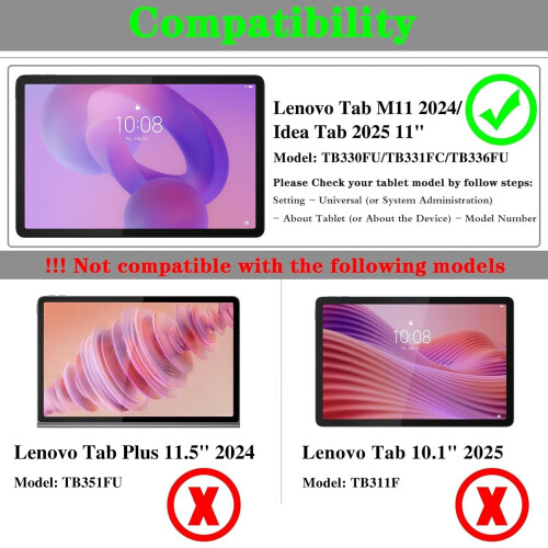 GOZOPO [2 Pack Screen Protector for Lenovo Idea Tab 11" 2025 1