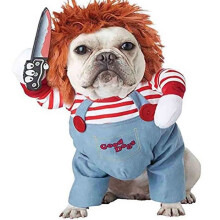 Dog Costume - KINGCENTON - Deadly Doll - Size L - Halloween - Christmas - Cosplay