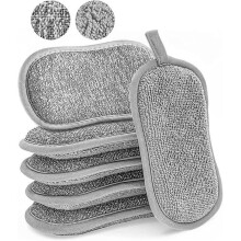 10pcs Washable Dish Sponges, Washable Microfiber Sponges, Reusable Washable Microfiber Dish Sponges