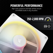 Corsair iCUE LINK LX140-R RGB 140mm PWM Reverse Fan – Single Fan – Low-Noise, Magnetic Dome Bearing, Dual Light Loops, QuikTurn Screws, Zero RP