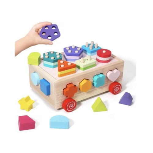 Educational Toy - Shape Sorter Blocks - Fine Motor Skills - 12 Months - Unisex