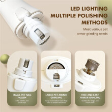 Cortador de Unhas 2 em 1 para Cães e Gatos, com Visor LCD, Sensor Rápido, Protetor de Segurança e Luzes LED.