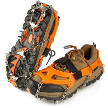 Ice Traction, 24 Teeth Universal Ice Crampons, Non-Slip Grips for Shoes for Walking, Hiking, Climbing
