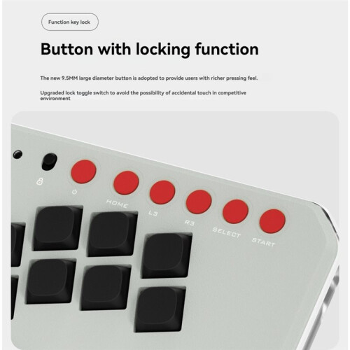 Mechanical  Keyboard Spraying Aluminum Shell Customized Gaming Hitbox for PC PS  Steam NS2 Black