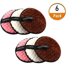 ZGEER Washable Makeup Remover Pads - 6pcs - Reusable - Gentle on skin - Convenient