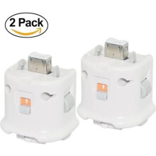 Motion Plus Adapter - Third Party - Wii Remote - White - 2 Pieces - Nunchuk Compatible