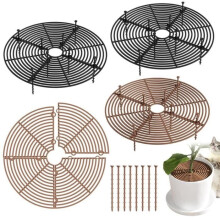 Flower Pot Grid, 4 Pcs Plant Grid, Cat Protection for Flower Pots, Child and Pet Protection