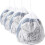 Drawstring Laundry Bag, 4 Sizes, White Mesh Laundry Net for Washing Machine, Bras, Baby Clothes, 4 pcs 1